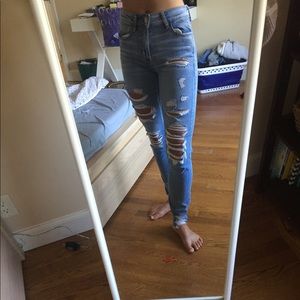 American Eagle Ripped Skinny Jeans